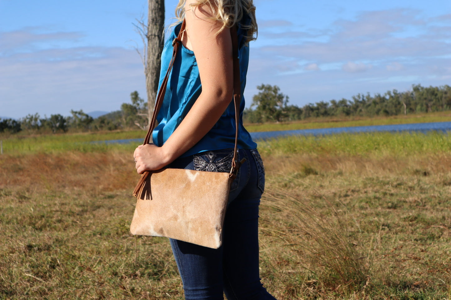 KIRA - Cowhide Crossbody Bag #6