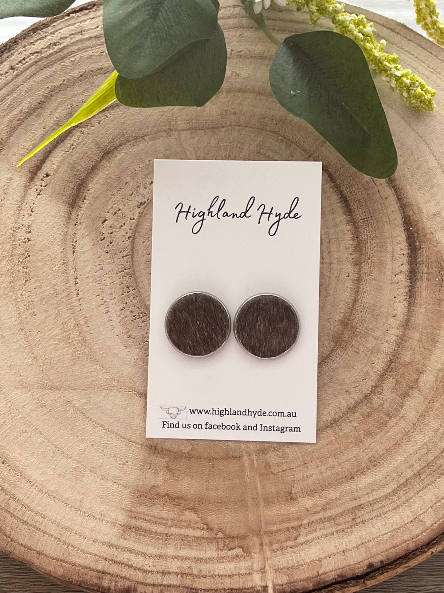 20mm Cowhide Earrings #6